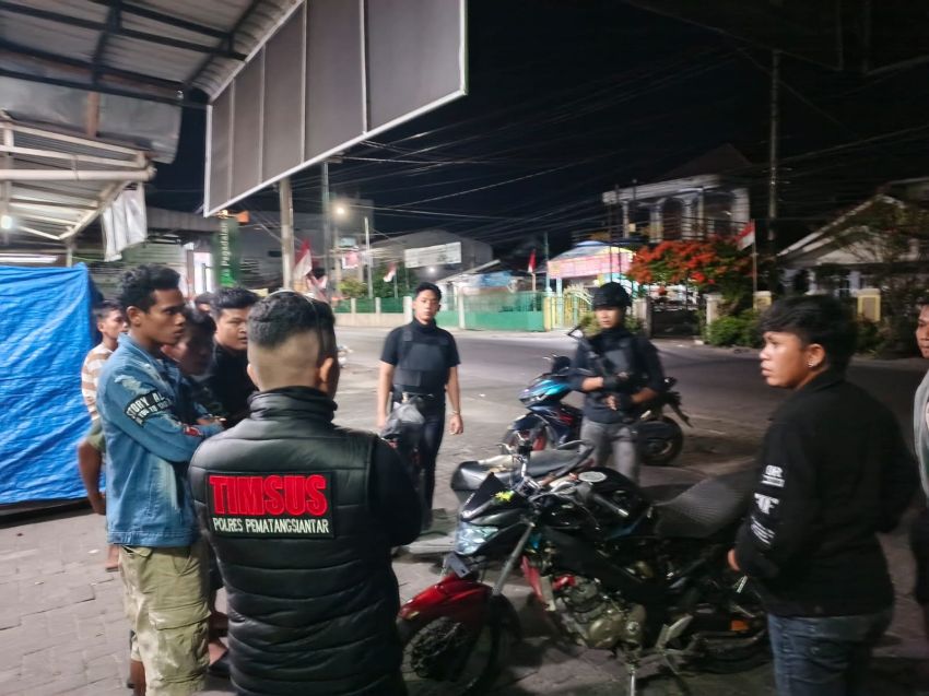 Patroli Subuh, Polres Pematangsiantar Tindak Tiga Sepeda Motor Knalpot Brong