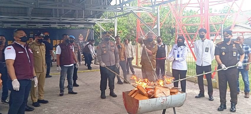 Polres Batubara Musnahkan Barang Bukti Narkotika dari 4 Kasus