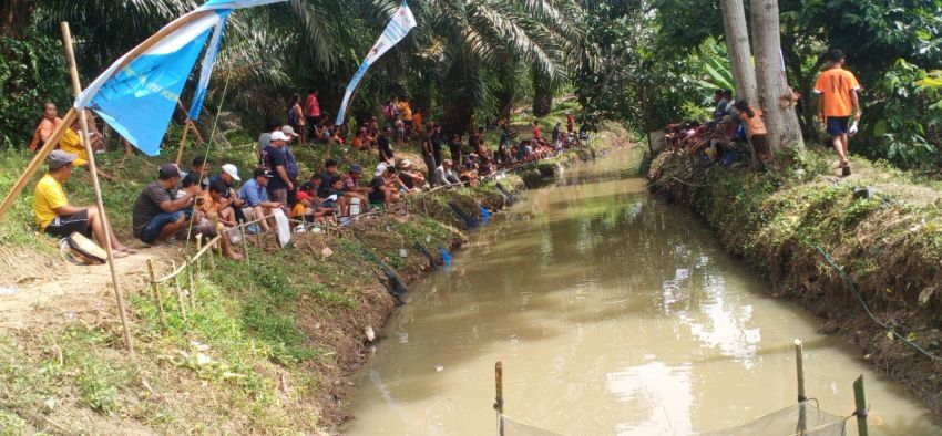 Pemerintah Desa Sibungabunga Gelar Lomba Memancing Memeriahkan HUT ke-80 RI