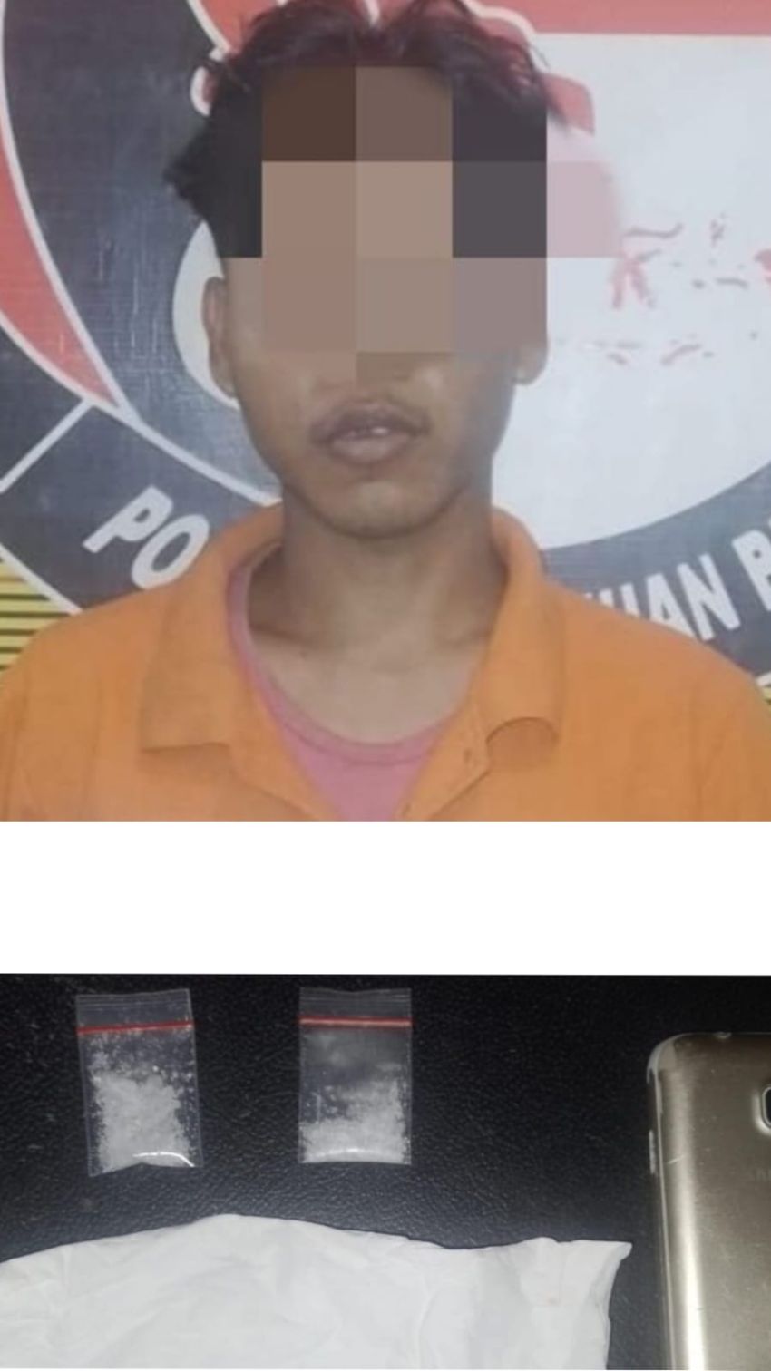 Satresnarkoba  Polres Belawan Ringkus Pengedar Sabu di Kelurahan Terjun