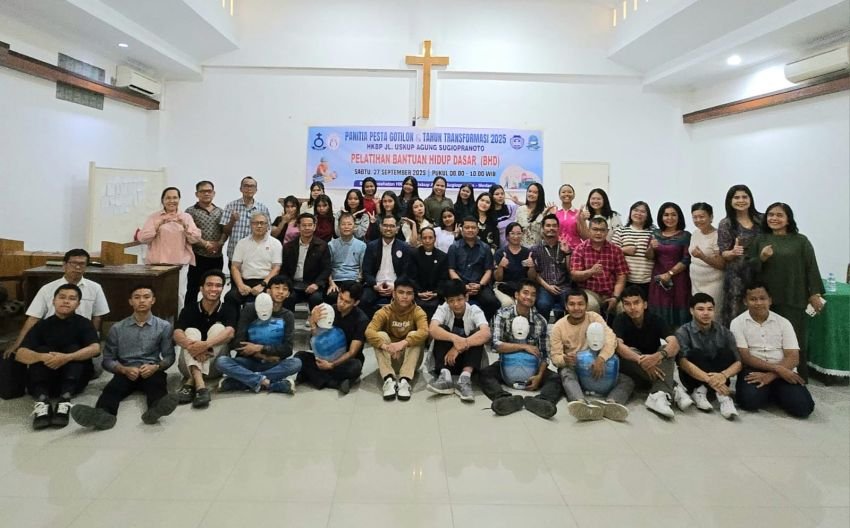 Sambut Pesta Gotilon dan Tahun Transformasi 2025, HKBP UAS Medan Gelar Pelatihan Bantuan Hidup Sehat