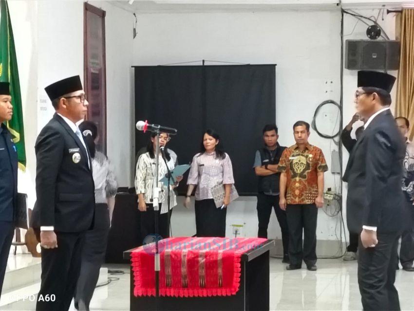 Bupati Taput Harap Sekda Baru Henry Maraden Sitompul Jadi Pemimpin dan Penggerak Pemerintahan