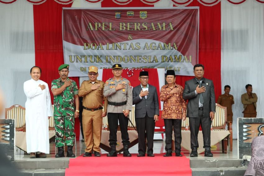 Apel Bersama Polres Pakpak Bharat, Pememerintah Pakpak Bharat Doakan Indonesia Damai
