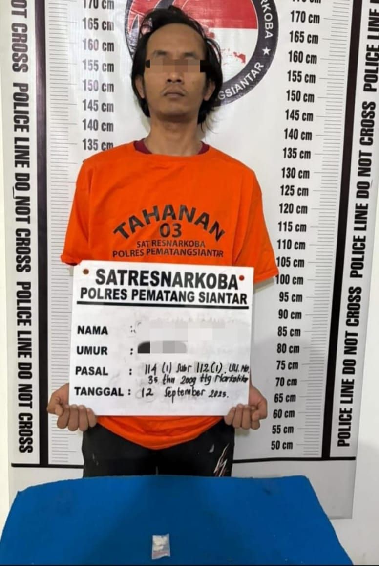 Gerak-gerik Mencurigakan, Polisi Bekuk Pemilik Sabu di Pematangsiantar