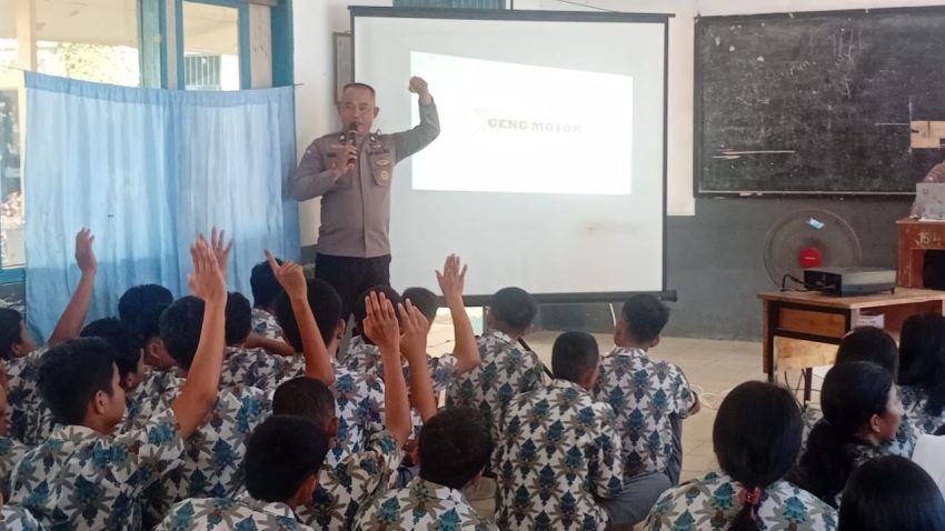 Polres Tapteng Beri Penyuluhan Peran Pelajar Jaga Kamtibmas