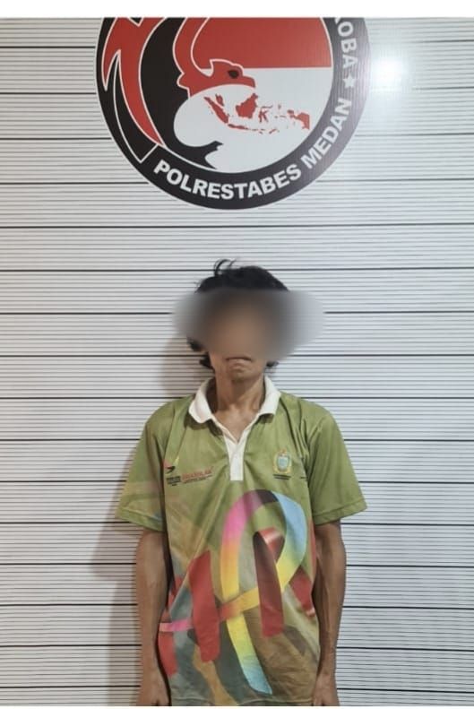 Polrestabes Medan Bekuk Seorang Pria yang Sudah 2 Bulan Menjual Sabu