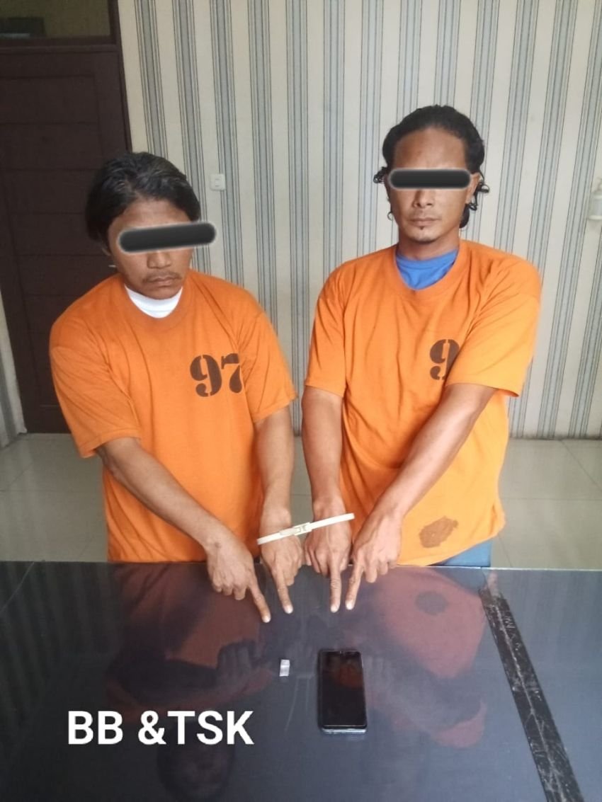 Dua Pekerja Bangunan Terlibat Narkoba Diringkus Polsek Berastagi