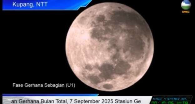 BMKG Medan Amati Gerhana Bulan Total