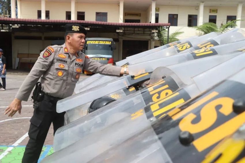 Polres Tanah Karo Latih Personel Dalmas, Perkuat Kesiapsiagaan Hadapi Gangguan Kamtibmas