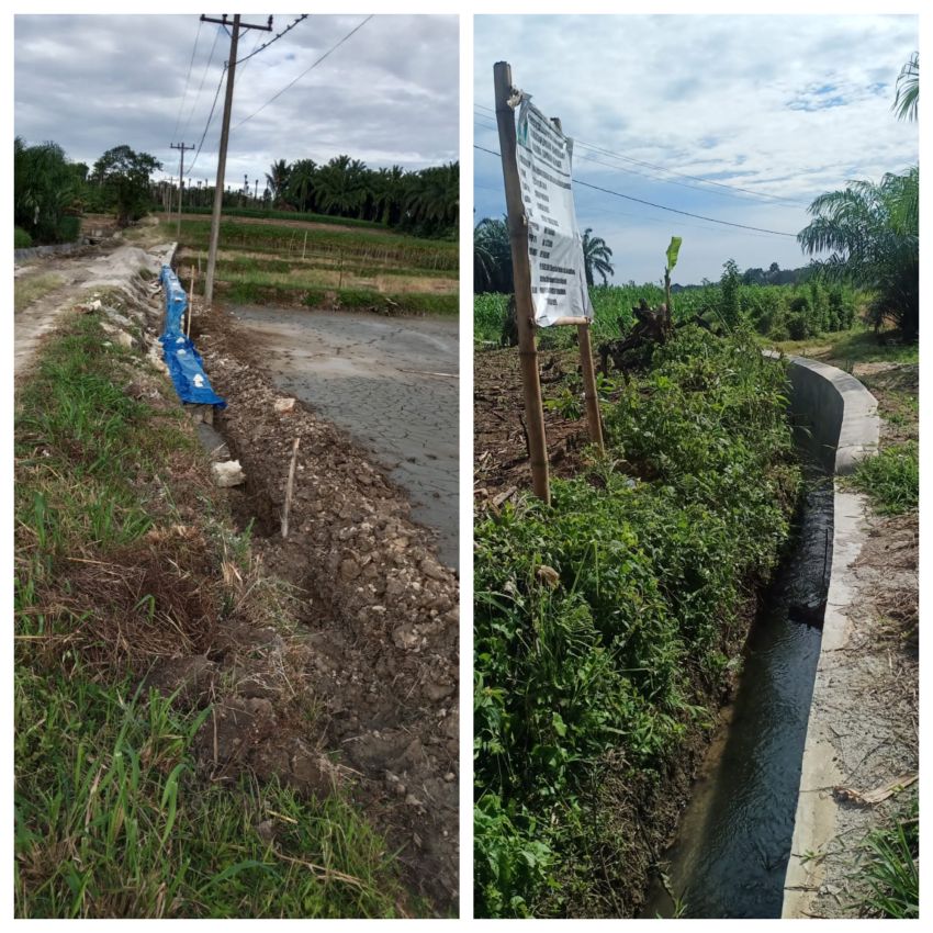 Pemerintah Nagori Lumbangorat Bangun TPT di Jalan Utama Menuju Desa