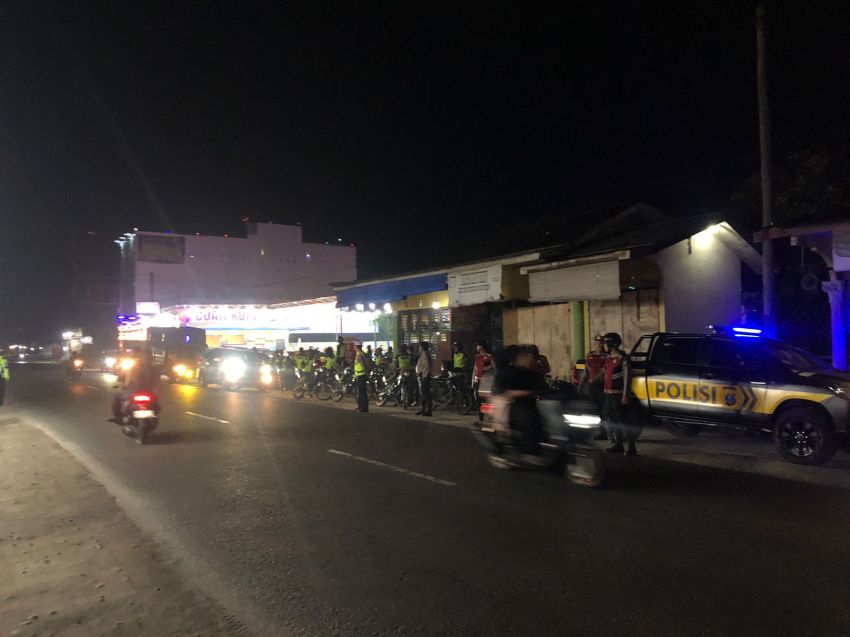 Polres Sergai Gelar Patroli Skala Besar Pasca Aksi Unjuk Rasa