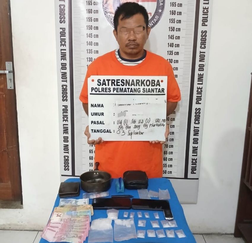 Polres Pematangsiantar Ringkus Pengedar, 17 Paket Sabu Disimpan Dalam Panci