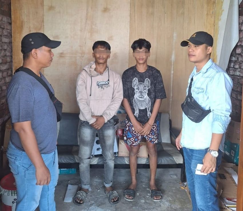 KAI Divre I Sumut Tangkap Dua Pelaku Pencurian Rel Bekas di Binjai