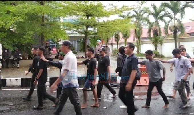 Unjukrasa di Gedung DPRD Binjai Sempat Memanas, Tujuh Orang yang Diamankan Akhirnya Dibebaskan