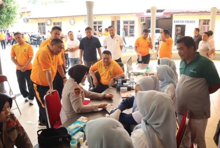 Polres Labuhanbatu Periksa Kesehatan Personel