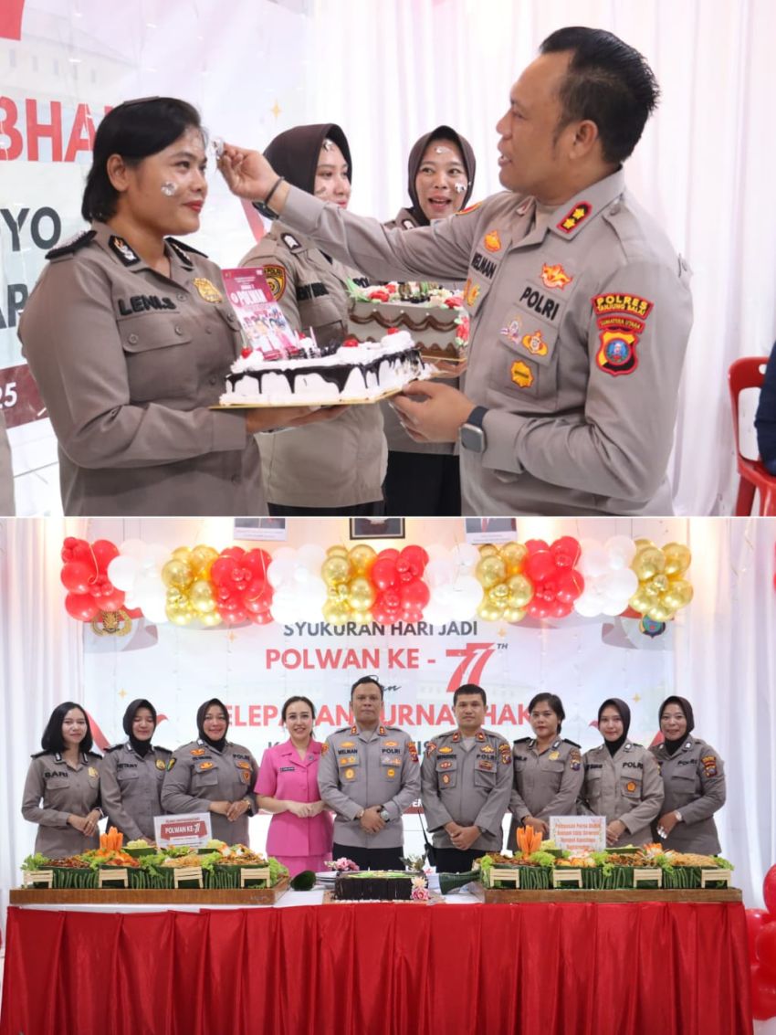 HUT ke-77 Polwan, Kapolres Tanjungbalai Harapkan Polwan Semakin Berkompetensi dan Humanis