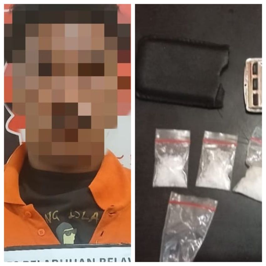 Satresnarkoba Polres Belawan Ringkus Pengedar Sabu di Sicanang