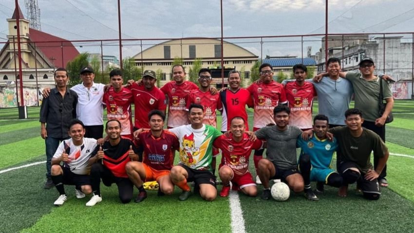 Forwakum Sumut Tahan Imbang Apdesi Percut Sei Tuan 4-4 di Laga Persahabatan