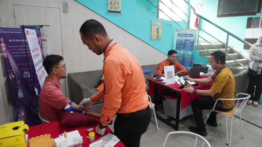 PLTU Labuan Angin Gelar Cek Kesehatan Karyawan