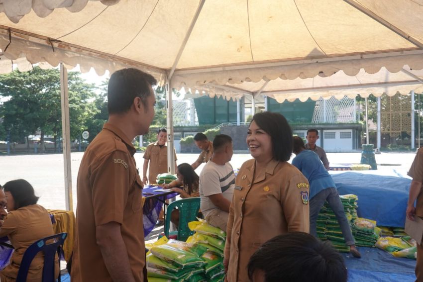 Pemko Tebingtinggi Gelar Pasar Pengendalian Harga, Beras Dijual Rp58 Ribu per 5 Kg