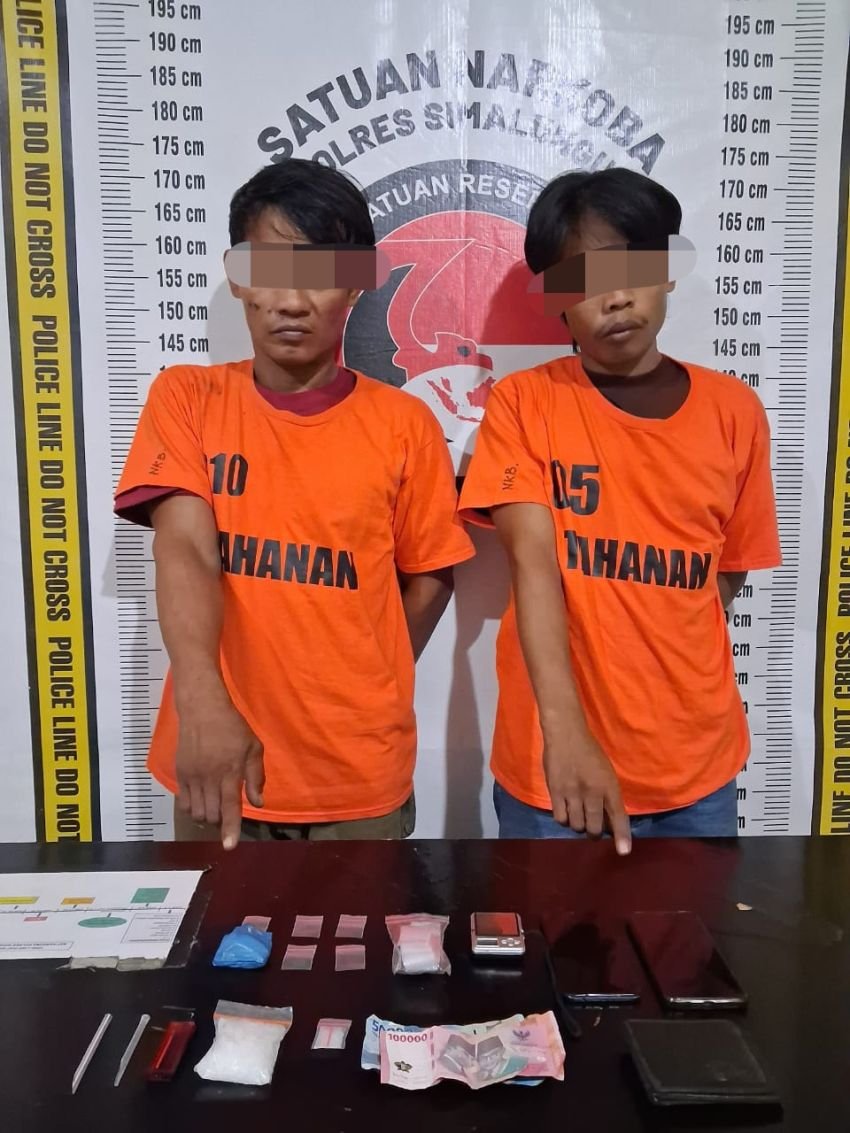 Polres Simalungun Tangkap 2 Tersangka Narkoba
