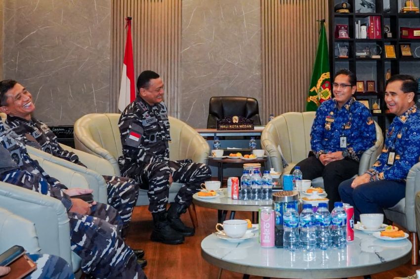 Terima Kunjungan Dankodaeral I TNI AL, Rico Waas : Perkuat Koordinasi dan Sinergi Jaga Keamanan Laut