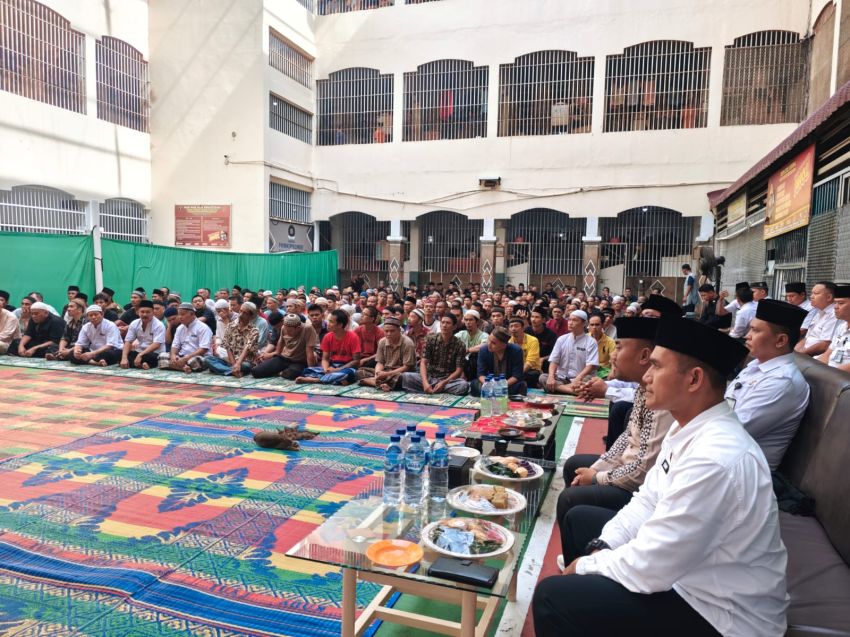 Maulid Nabi di Rutan Labuhan Deli, Warga Binaan Diajak Jadikan Ujian Sebagai Hidayah