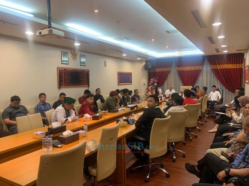 5 Pimpinan DPRD SU Berdialog Dengan Kelompok Cipayung Plus Bahas Situasi Terkini