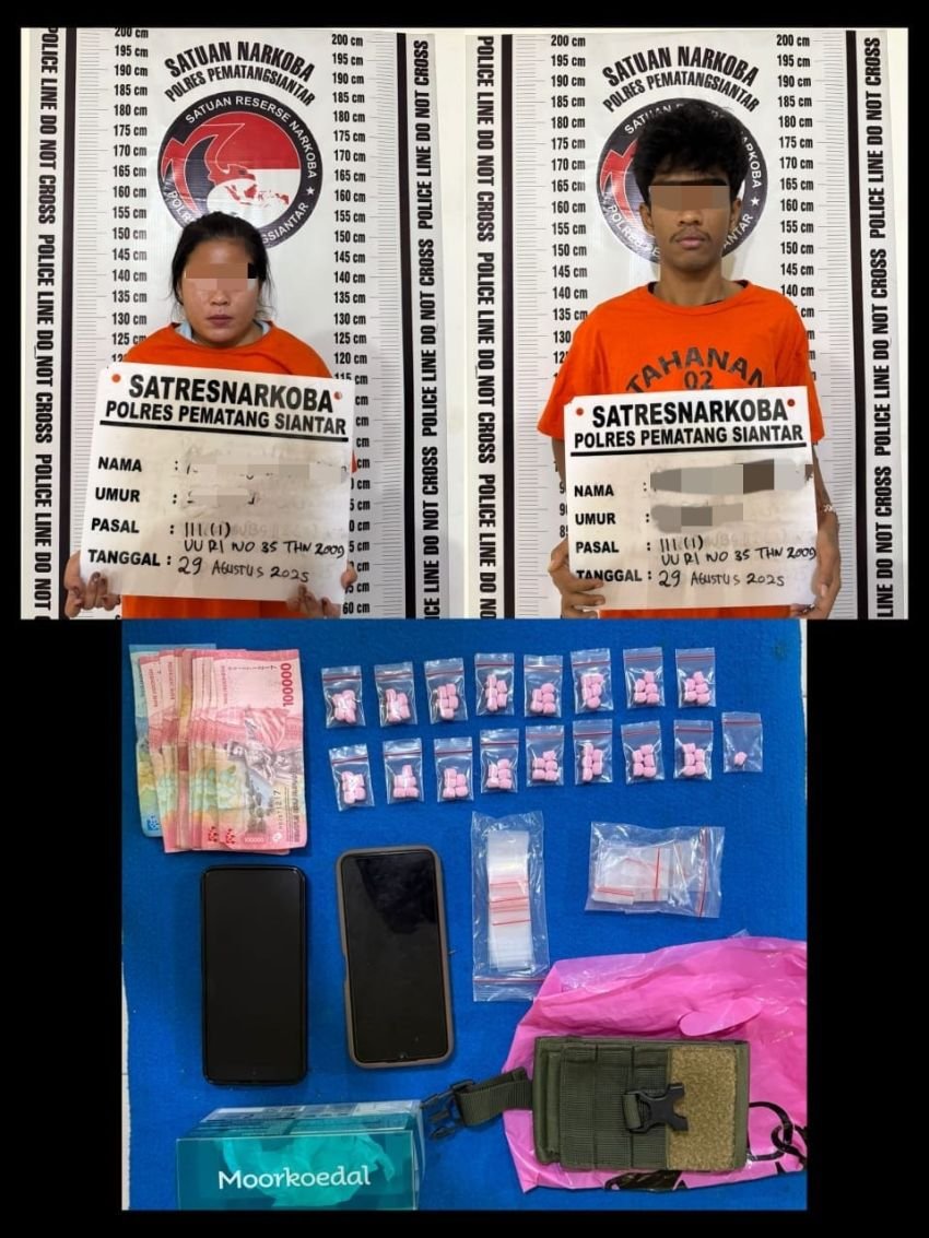 Polres Pematangsiantar Gagalkan Peredaran Narkotika, 81 Butir Ekstasi Diamankan