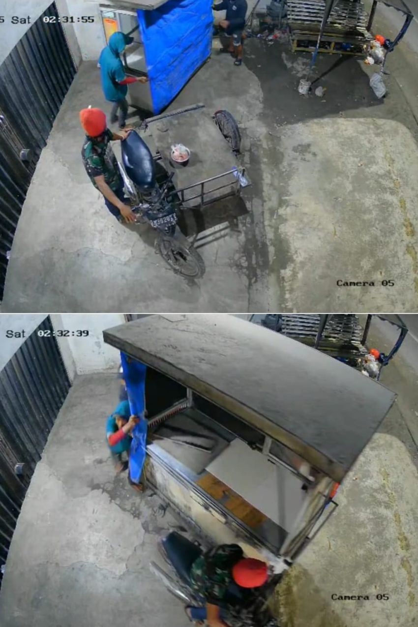 Viral di Medsos, Komplotan Pencuri Becak Hantu Gasak Steling Pedagang Burger di Medan Tembung