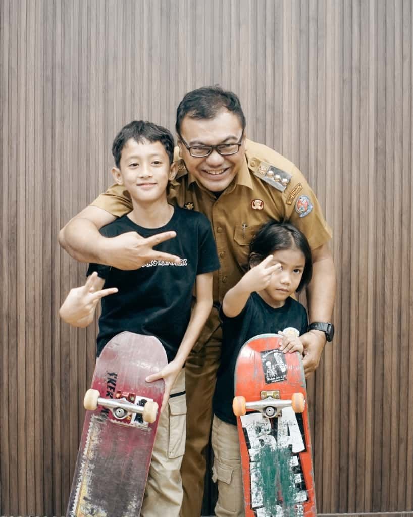 Dua Skater Cilik Deliserdang Berlaga di Ajang Internasional King of Kuta 2025