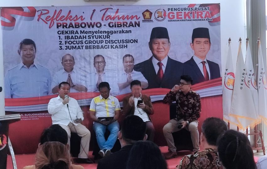Refleksi Setahun Prabowo-Gibran: GEKIRA Nilai Kinerja 'Luar Ekspektasi'