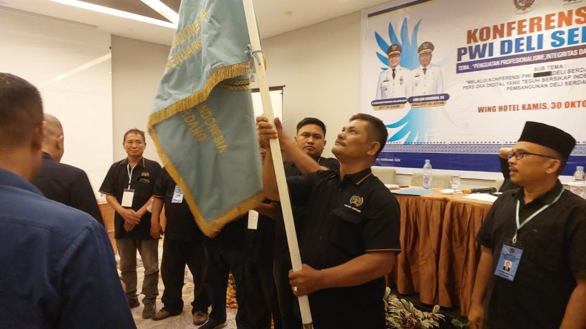 Wartawan SIB Lisbon Situmorang Kembali Pimpin PWI Deliserdang