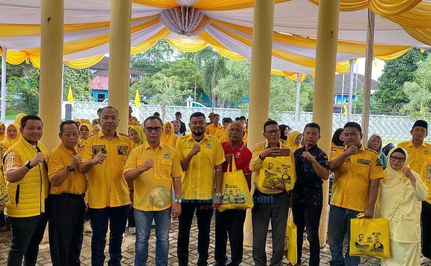 Golkar Deliserdang Bagi 700 Paket Pangan Sambut HUT ke-61