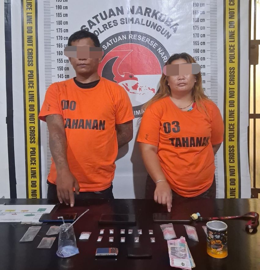 Pria dan Wanita Ditangkap Polisi di Cingkes Terkait Narkoba