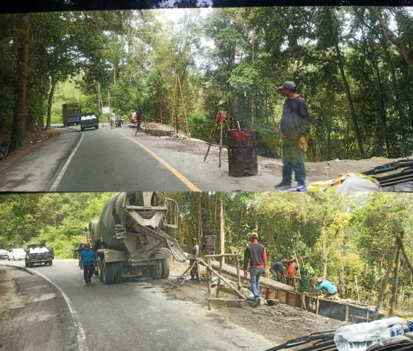 Perbaikan Ruas Jalinsum Parapat yang Longsor di Kecamatan Dolokpanribuan Rampung Desember 2025