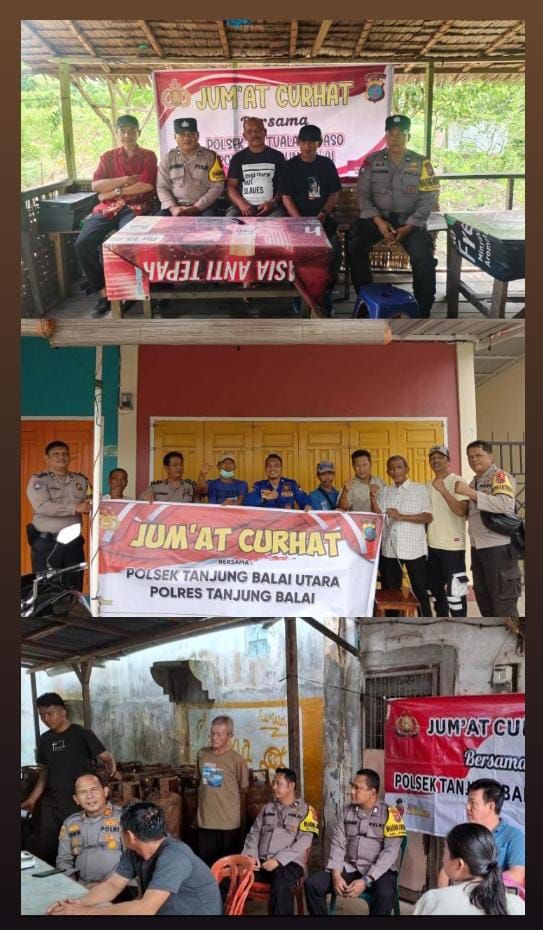 Dengarkan Aspirasi Warga, Polsek Jajaran Polres Tanjungbalai Laksanakan Jumat Curhat