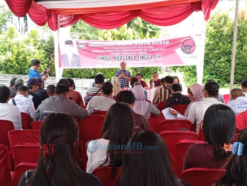 Sosialisasi Perda Tentang Sampah, Ketua DPRD Pematangsiantar Ajak Warga Peduli Lingkungan