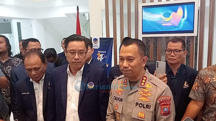 Datangi Kantor DPW NasDem, Kapolrestabes Medan Minta Maaf kepada Iskandar ST