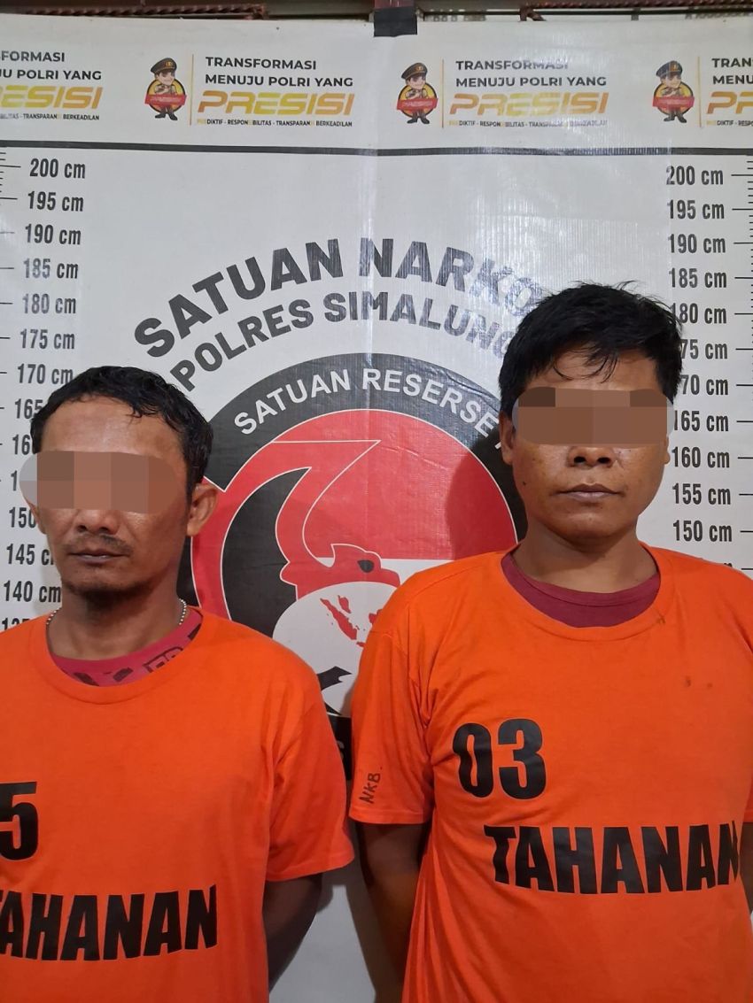 Polres Simalungun Ringkus 2 Pengedar Sabu