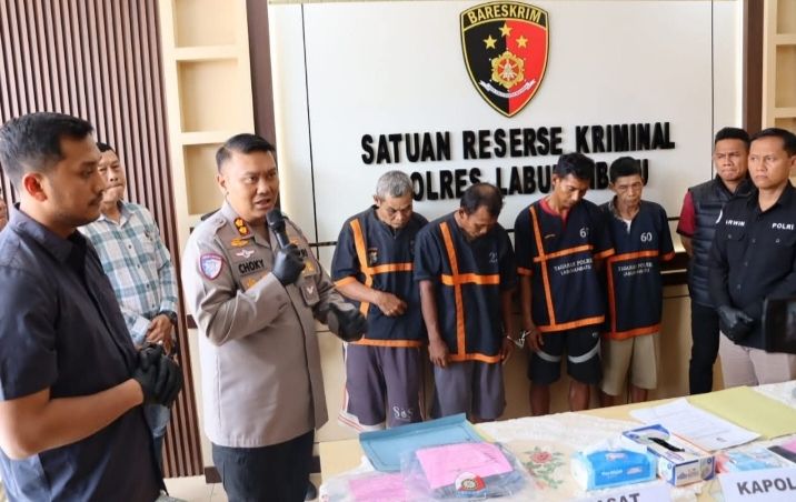 Pelajar SMP di Labura Jadi Korban Persetubuhan, Ayah Kandung dan 3 Pria Bejat Ditangkap