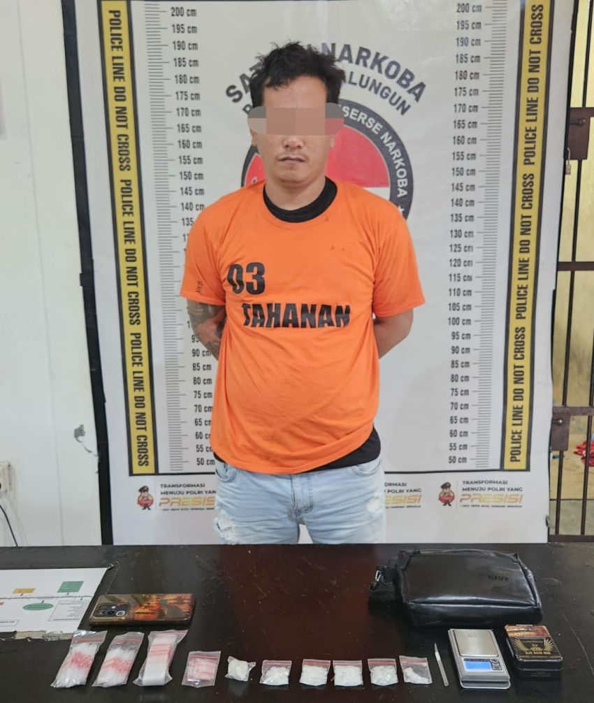 Bandar Narkoba di Bukit Maraja Simalungun Diciduk Polisi