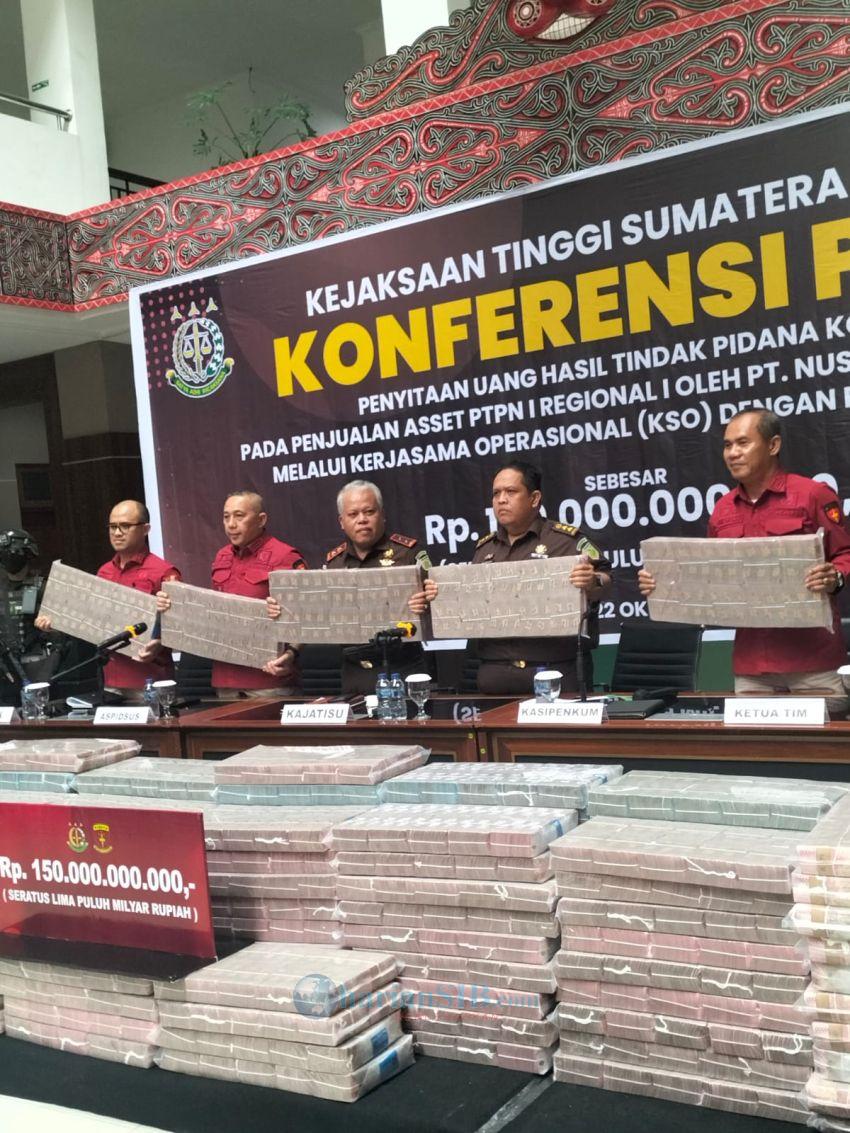 Penyidik Pidsus Kejati Sumut Terima Pengembalian Rp150 Miliar dari PT DMKR, Terkait Dugaan Korupsi Penjualan Aset PTPN