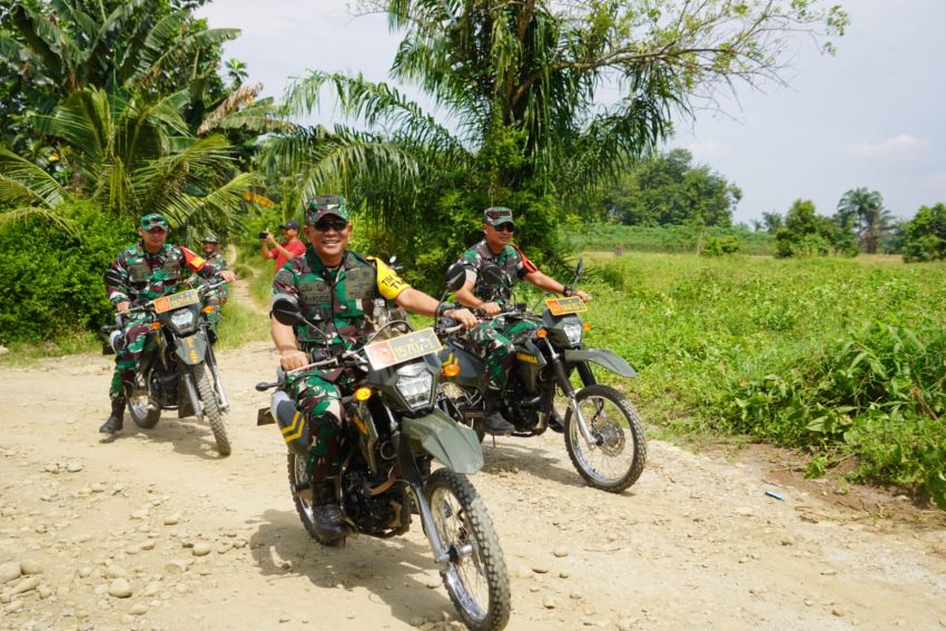 Danrem 022/PT Dampingi Tim Wasev Mabesad Tinjau Program TMMD di Sergai