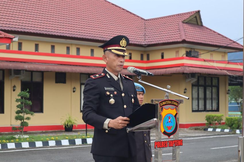 Polres Tapteng Peringati Hari Kesaktian Pancasila, Personel Diminta Amalkan Nilai Luhur