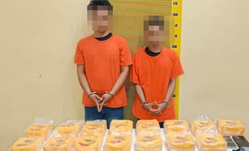 Polda Sumut Ringkus 2 Kurir Narkoba Bawa 15 Kg Sabu