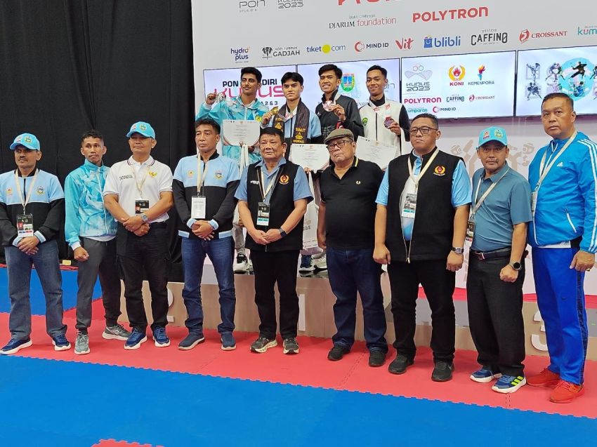 Karateka Rizky Lawyer Raih Emas, Jadi yang Kelima untuk Sumut di PON Bela Diri 2025