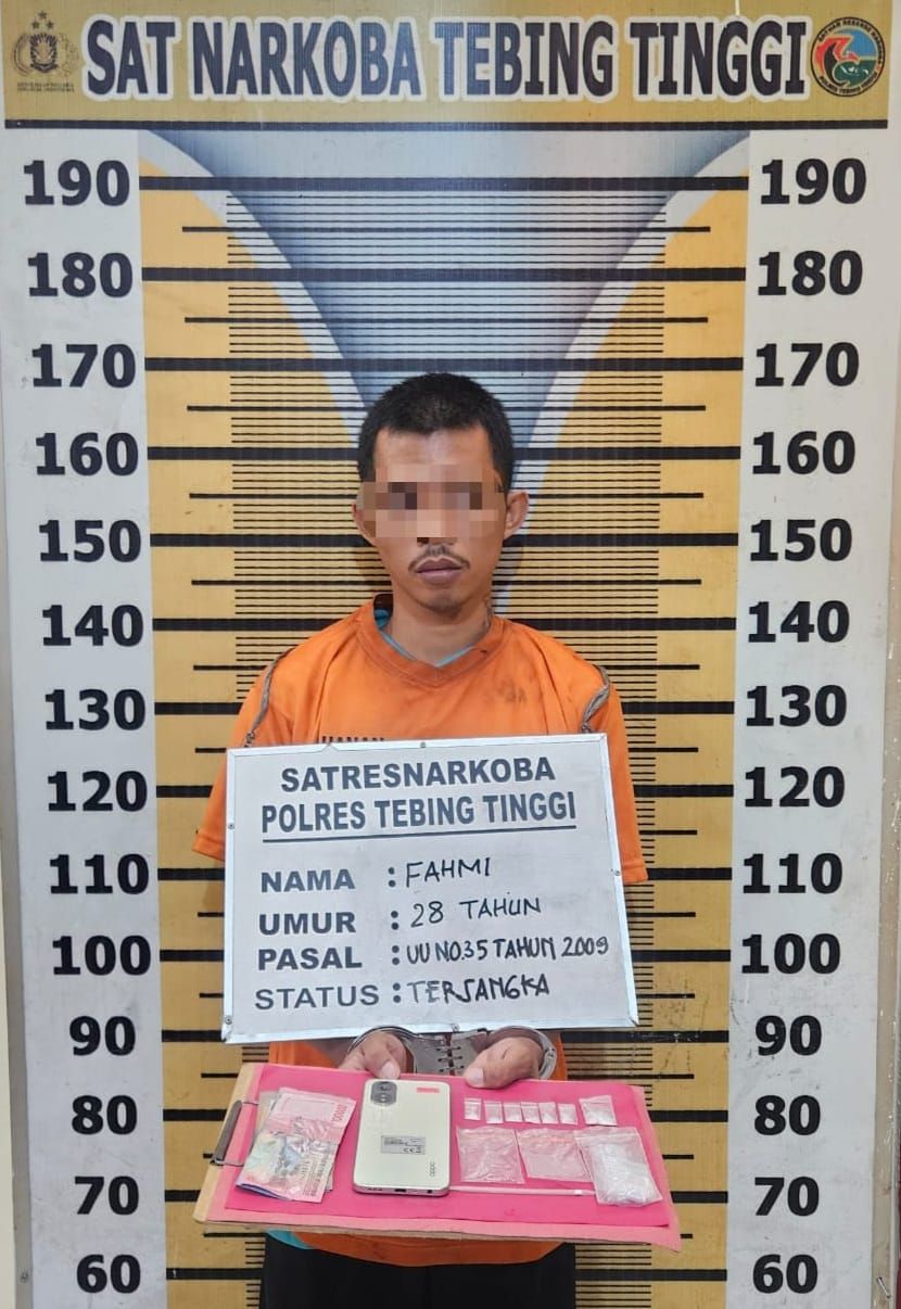 Edarkan Sabu, Seorang Pria Dibekuk Polres Tebingtinggi di Sergai