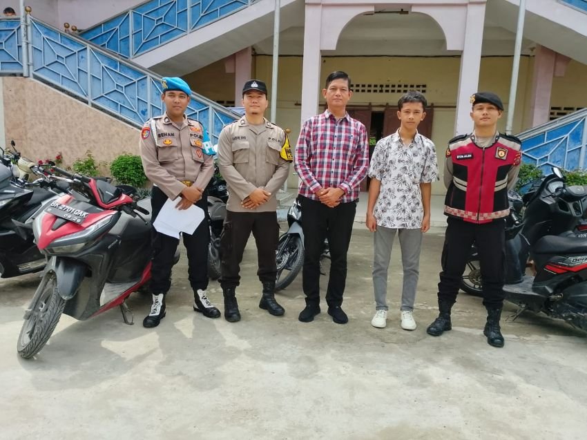 Personil Polres Tanjungbalai Disiagakan di Gereja Saat Ibadah Minggu