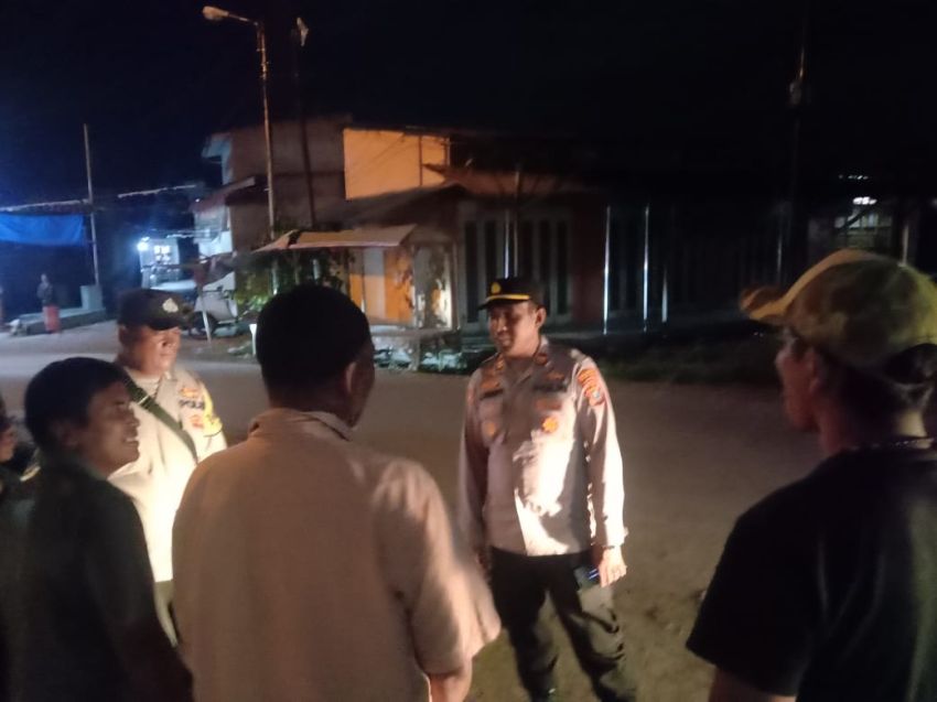 Jaga Kamtibmas, Polsek Tanjung Balai Utara Gelar Patroli Malam